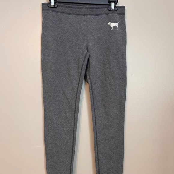 Grey Thick PINK Leggings - Picture 1 of 3